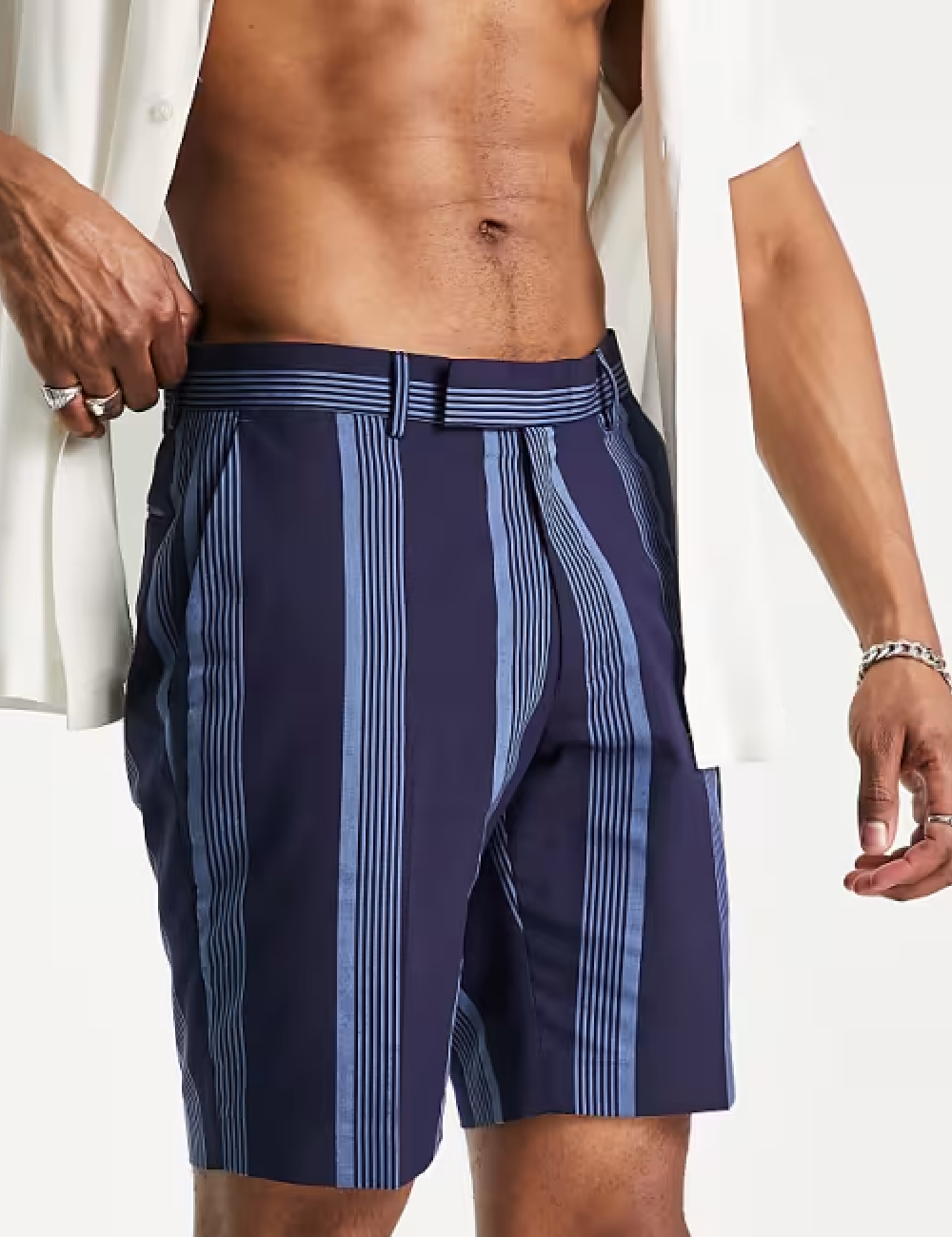 Pantaloni scurti ASOS, albastru
