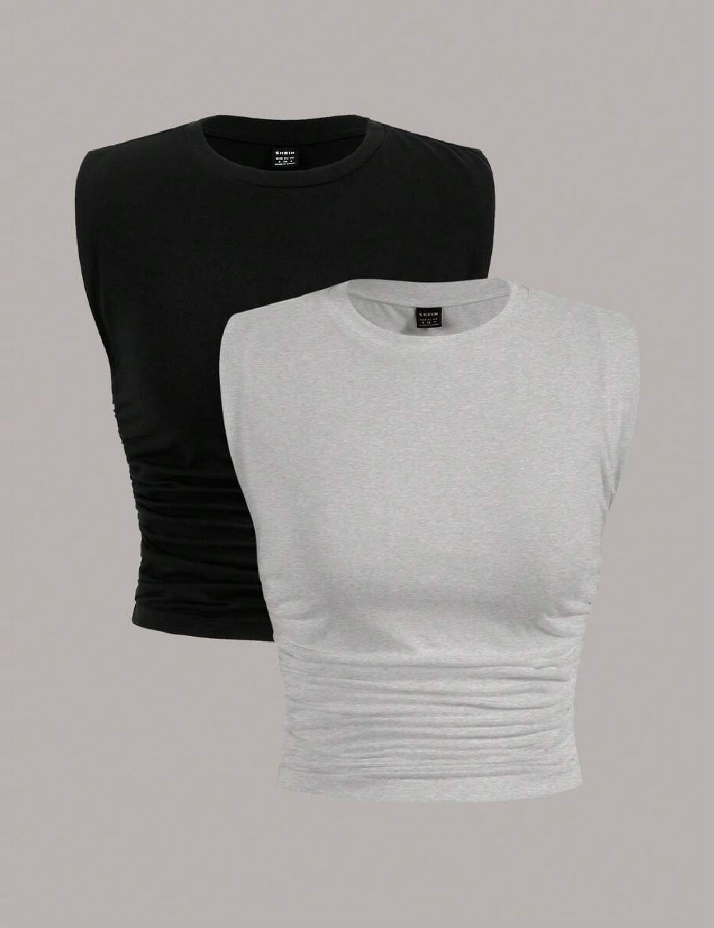 Set topuri 2 bucati SHEIN, gri