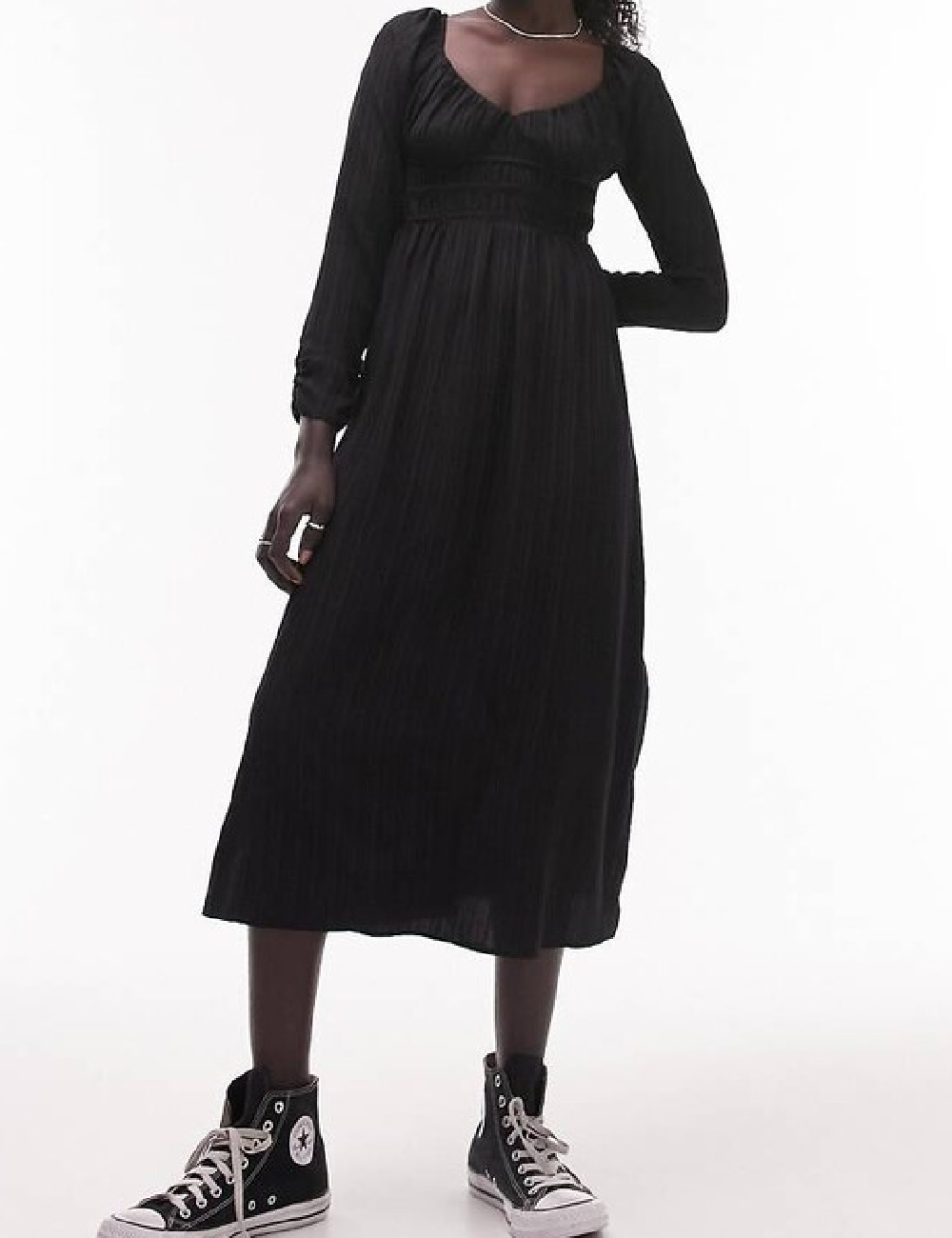 Rochie medie Top Shop, negru