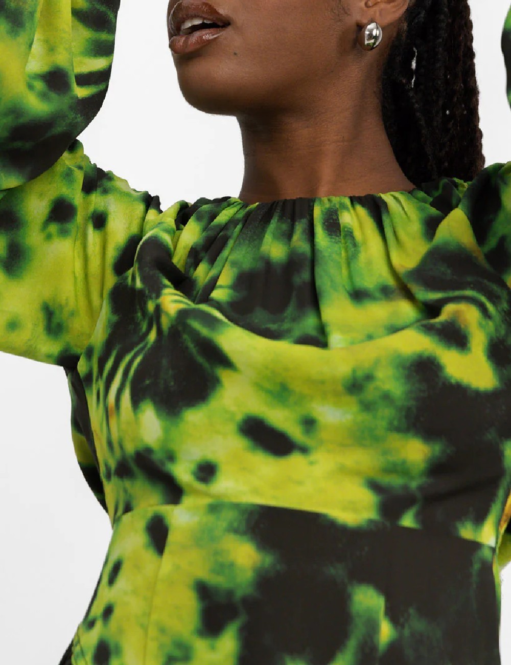 Rochie medie Top Shop, verde - 1 | YEO