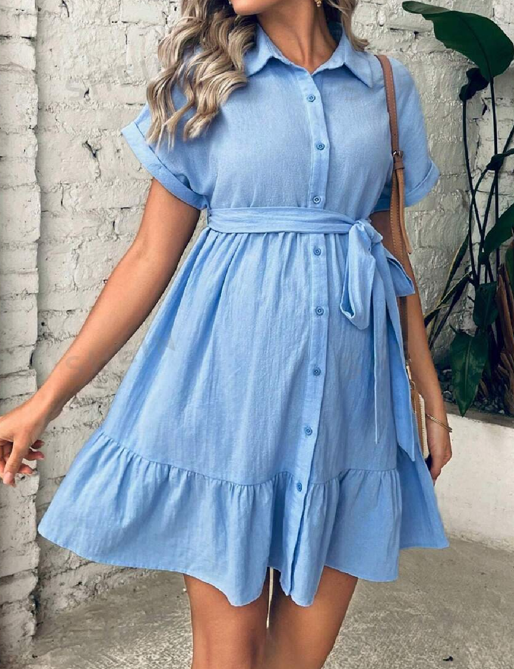 Rochie scurta SHEIN Maternity, albastru