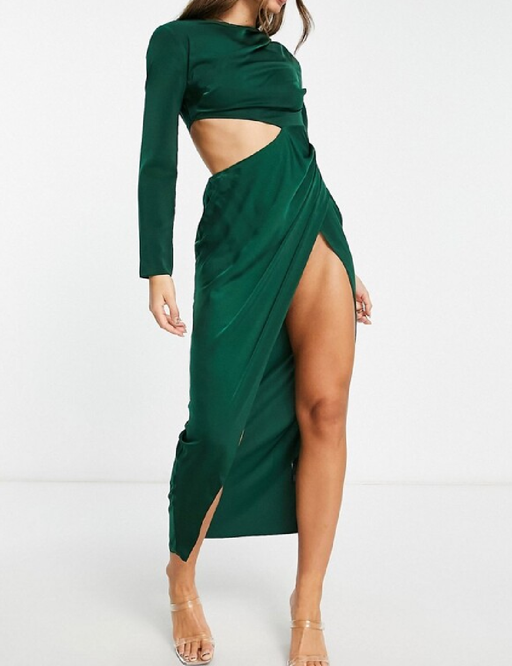 Rochie lunga ASOS, verde