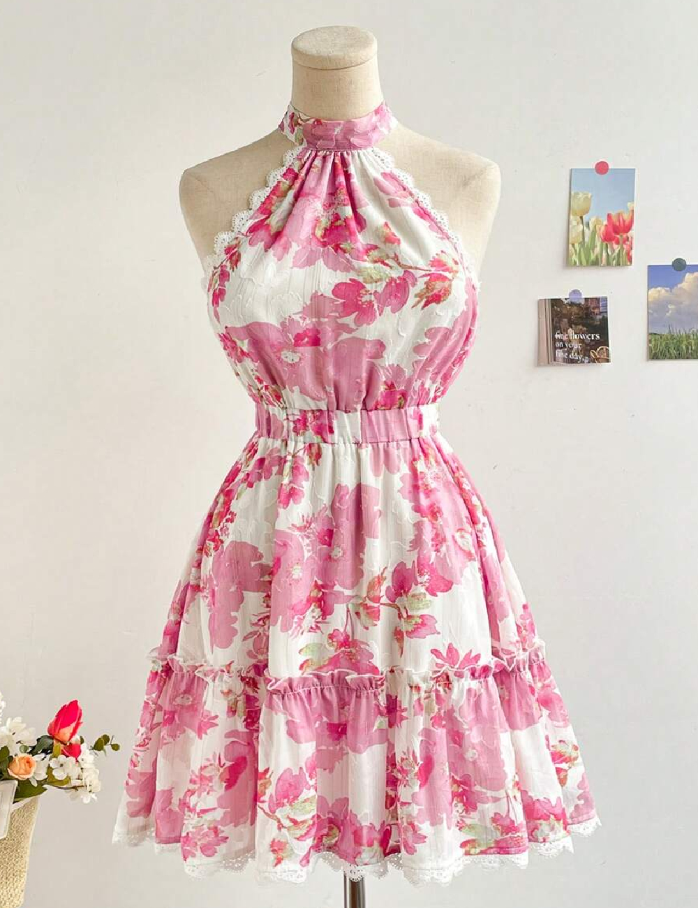 Rochie scurta SHEIN, roz