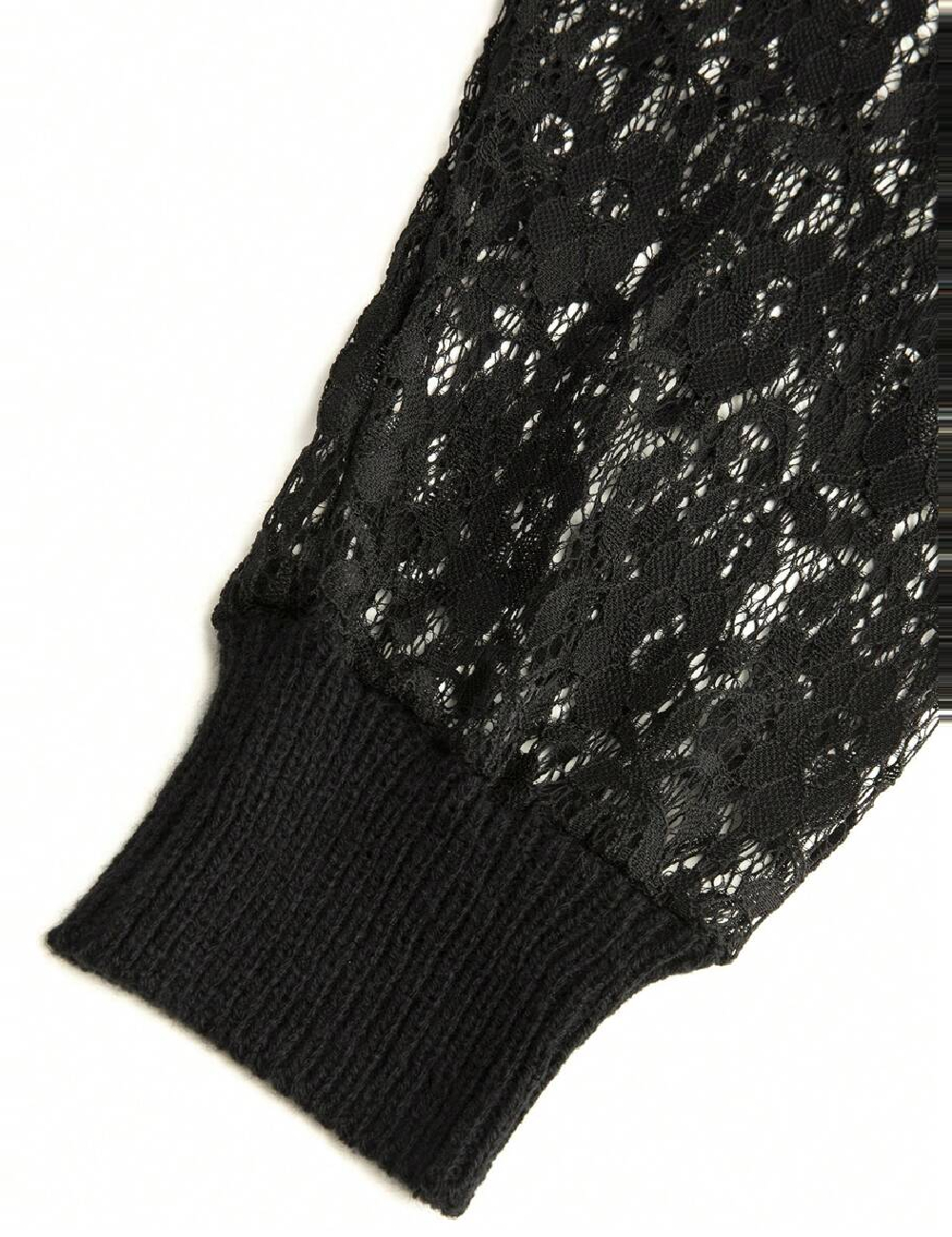 Pulover SHEIN CURVE, negru - 1 | YEO