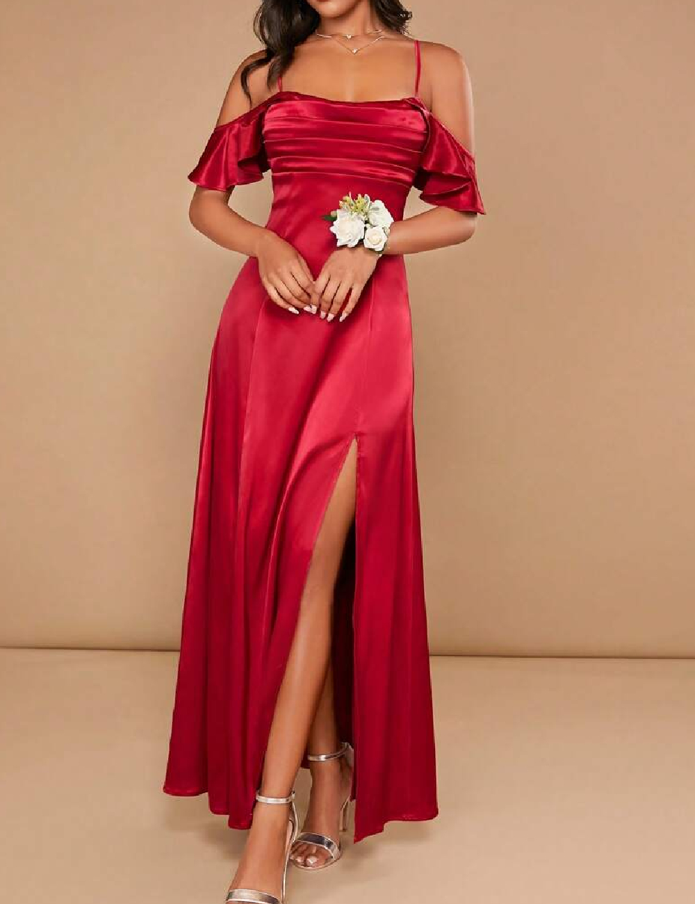 Rochie lunga SHEIN, rosu