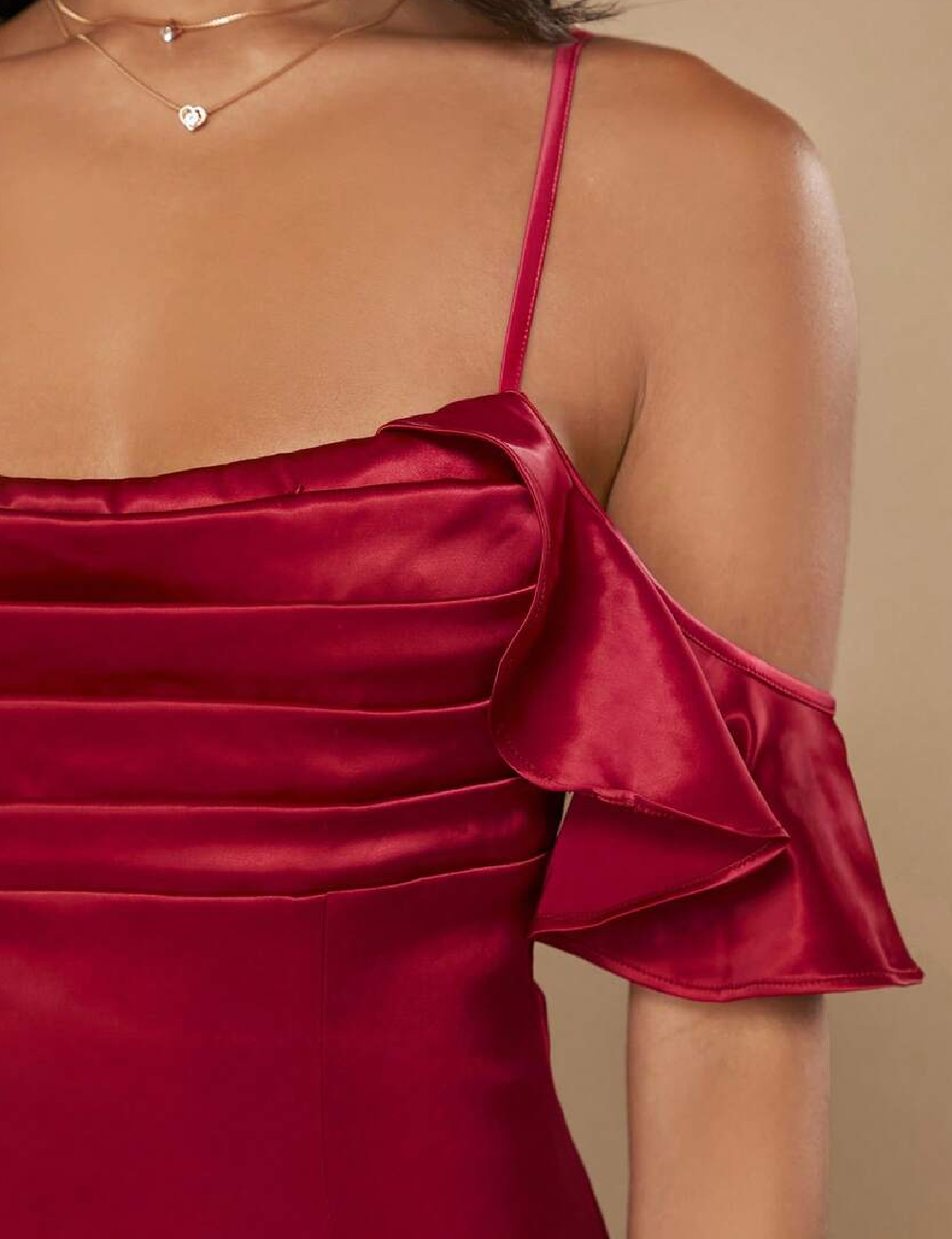 Rochie lunga SHEIN, rosu - 1 | YEO