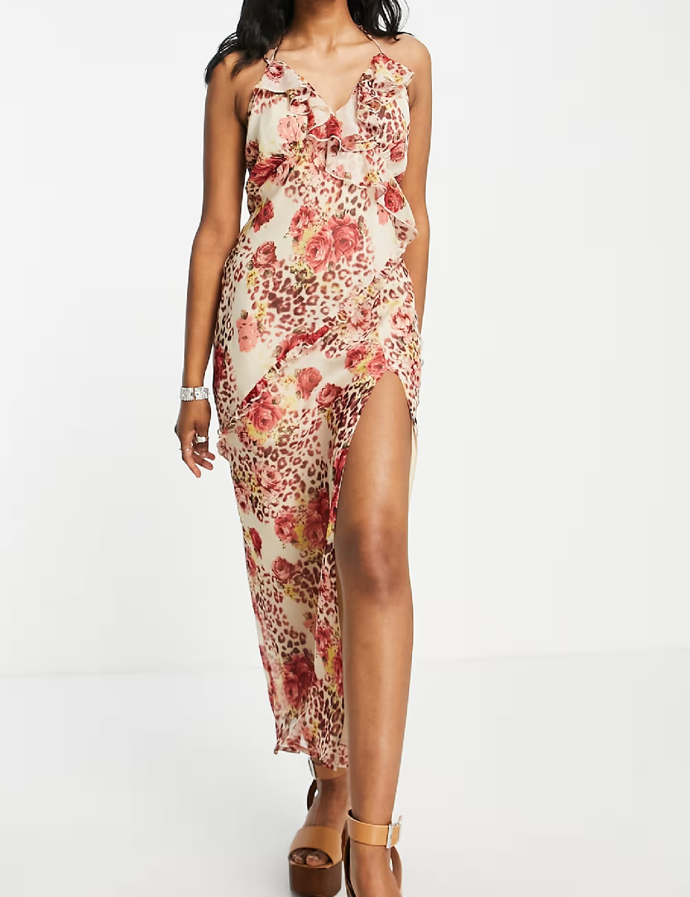 Rochie lunga ASOS, floral print