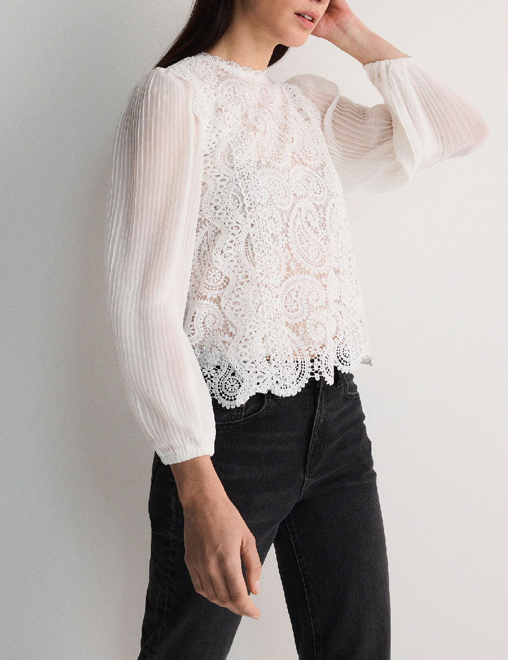 Bluza Reserved, alb