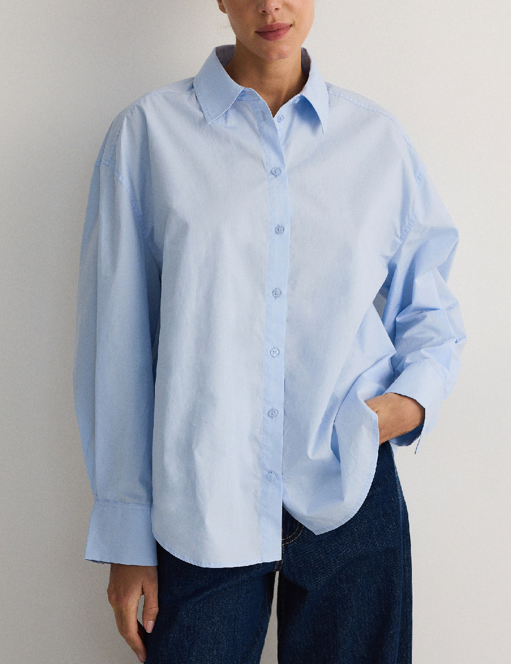 Camasa Oversize Reserved, albastru