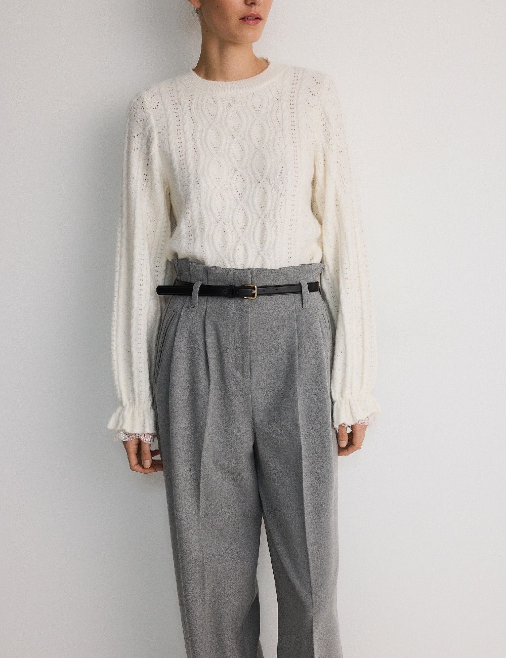 Pantaloni Reserved, gri - 1 | YEO