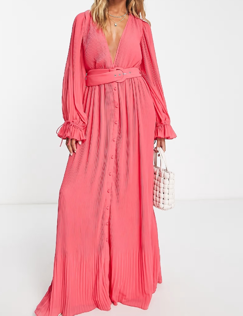 Rochie lunga ASOS, roz - 1 | YEO