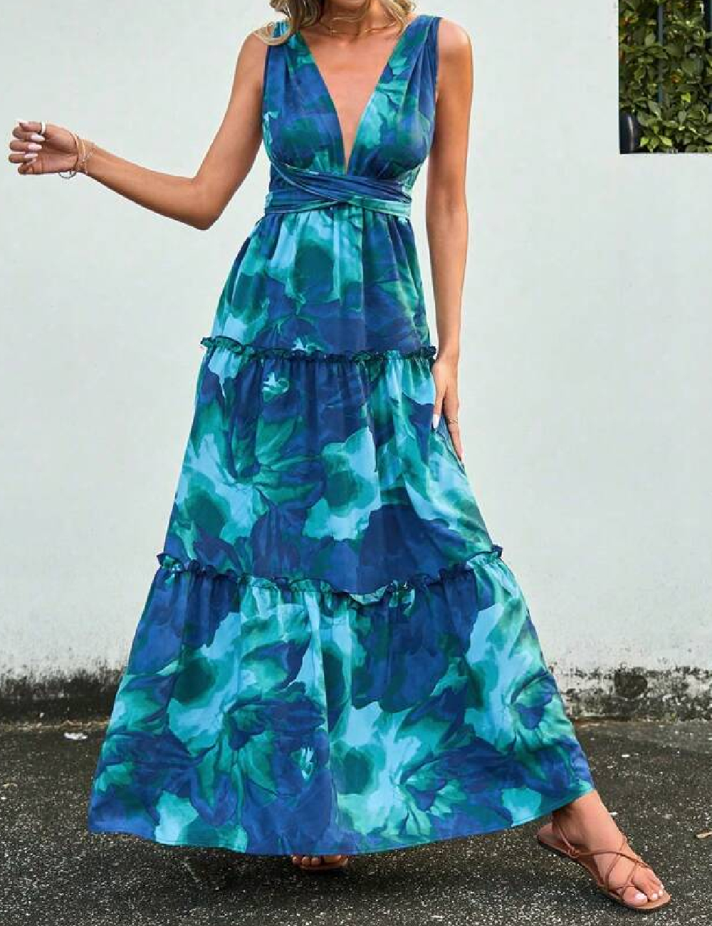 Rochie lunga SHEIN, albastru