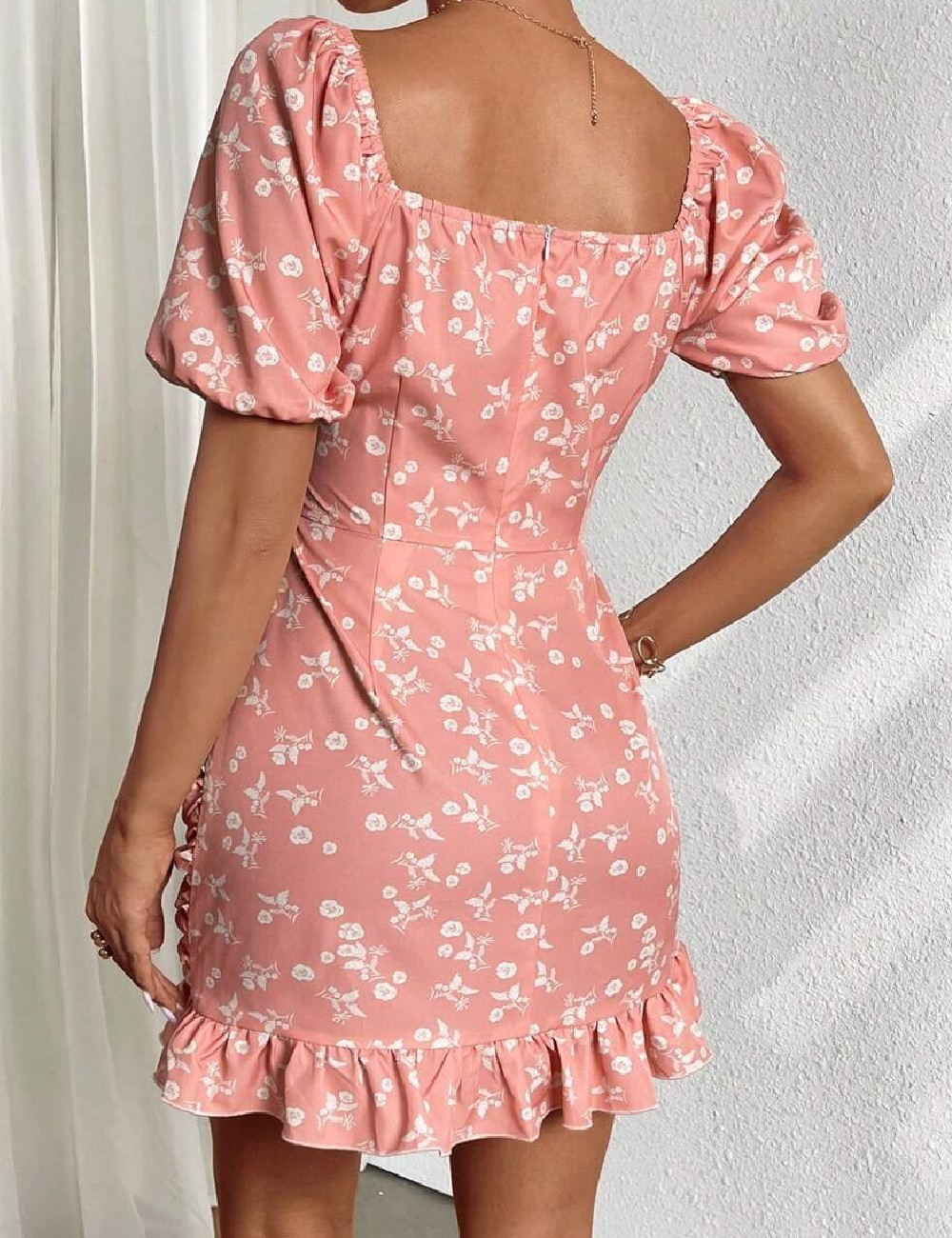Rochie scurta SHEIN, roz - 1 | YEO