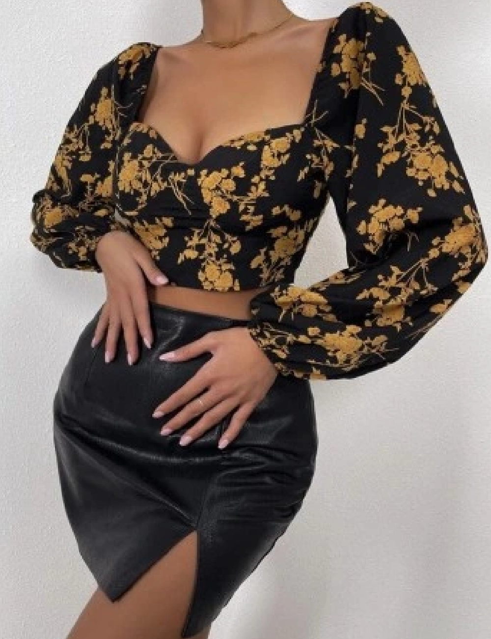 Top SHEIN, negru