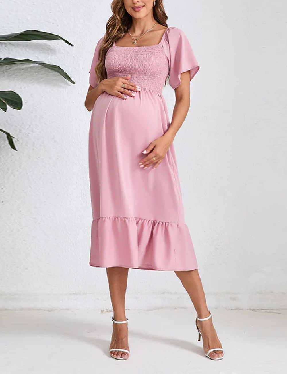 Rochie medie SHEIN Maternity, roz