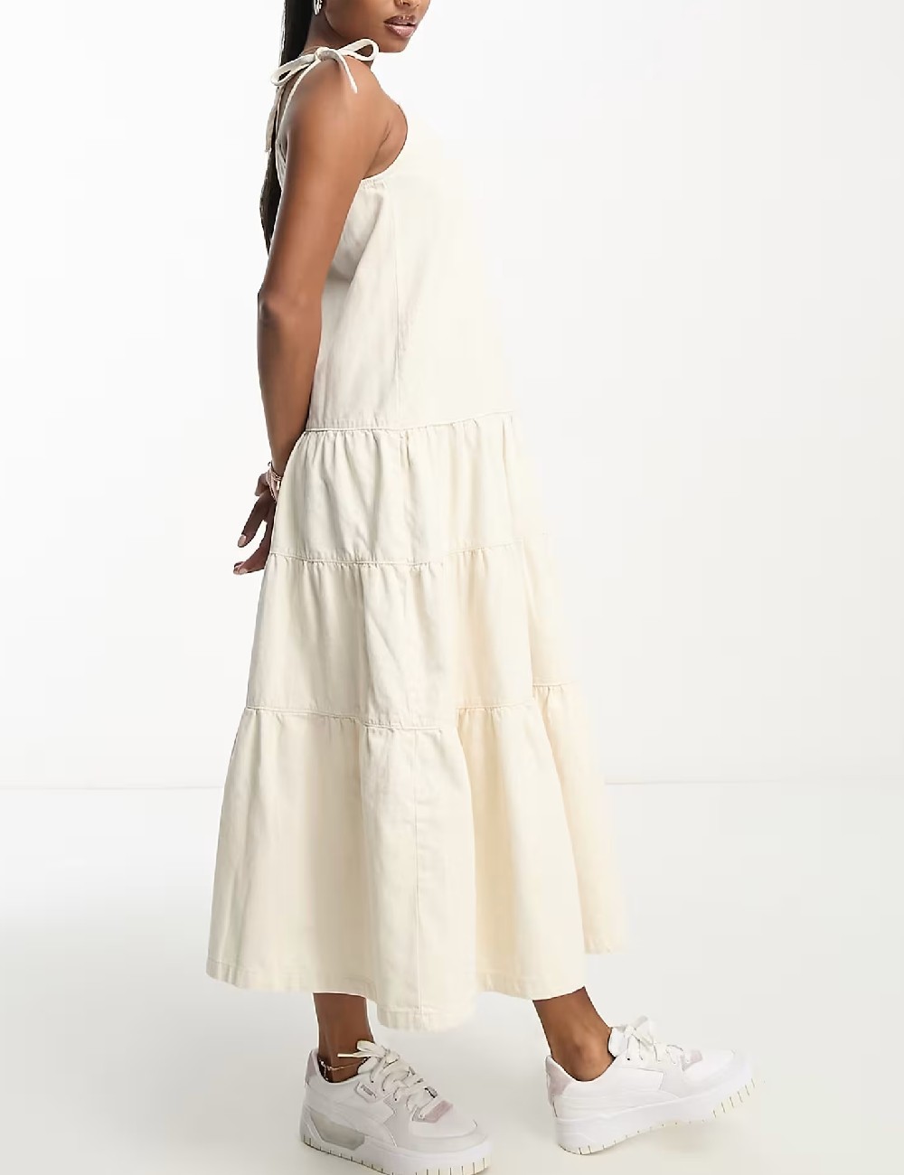 Rochie lunga ASOS, crem - 1 | YEO
