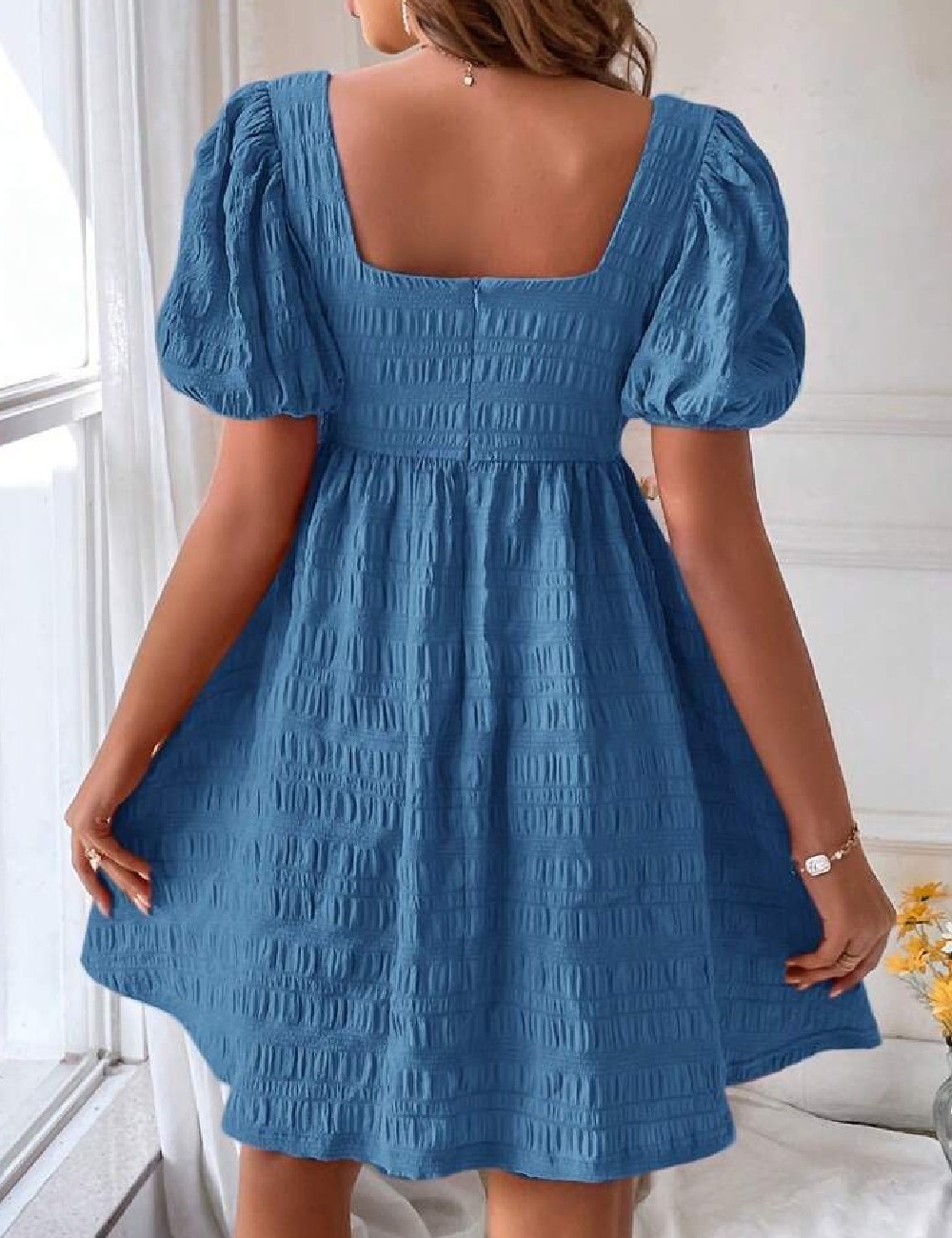 Rochie scurta SHEIN, albastru - 1 | YEO