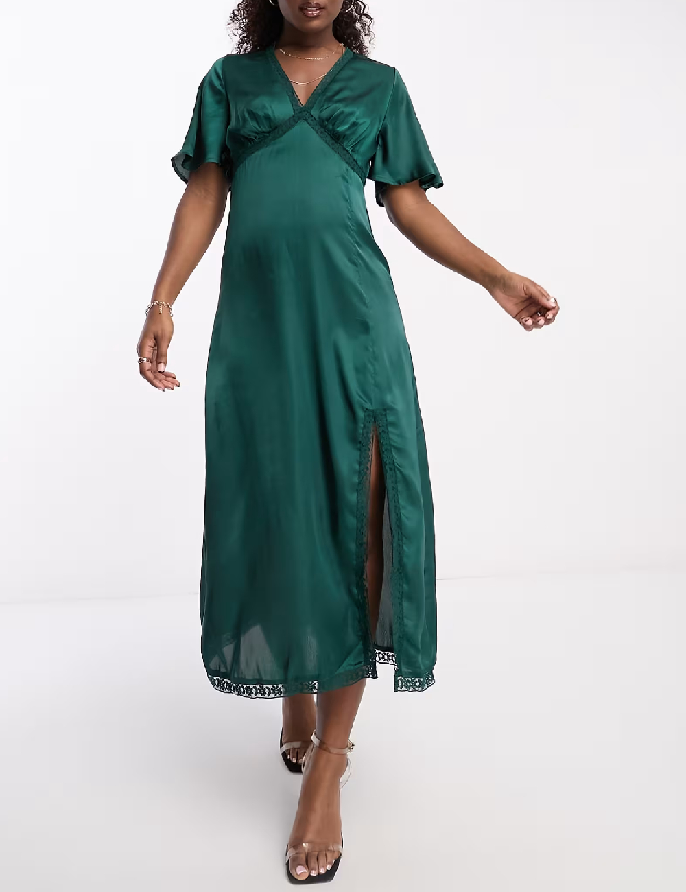 Rochie medie Influence, verde