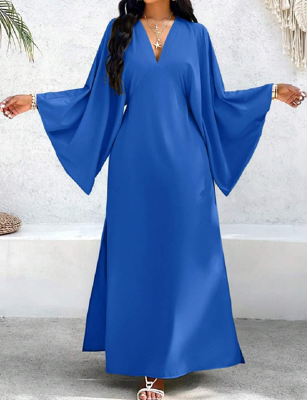 Rochie lunga SHEIN, albastru