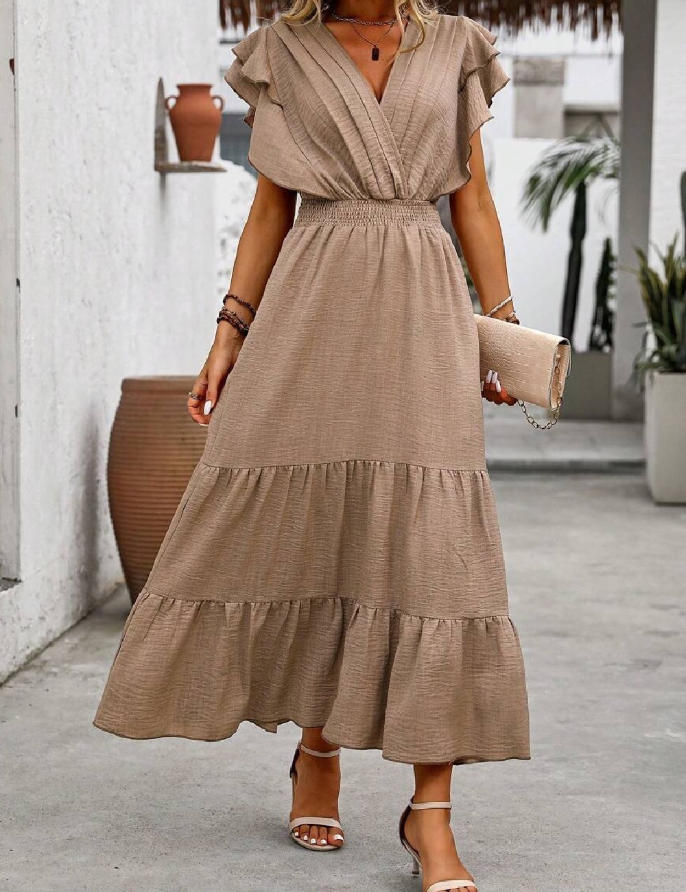 Rochie lunga SHEIN, maro - 1 | YEO