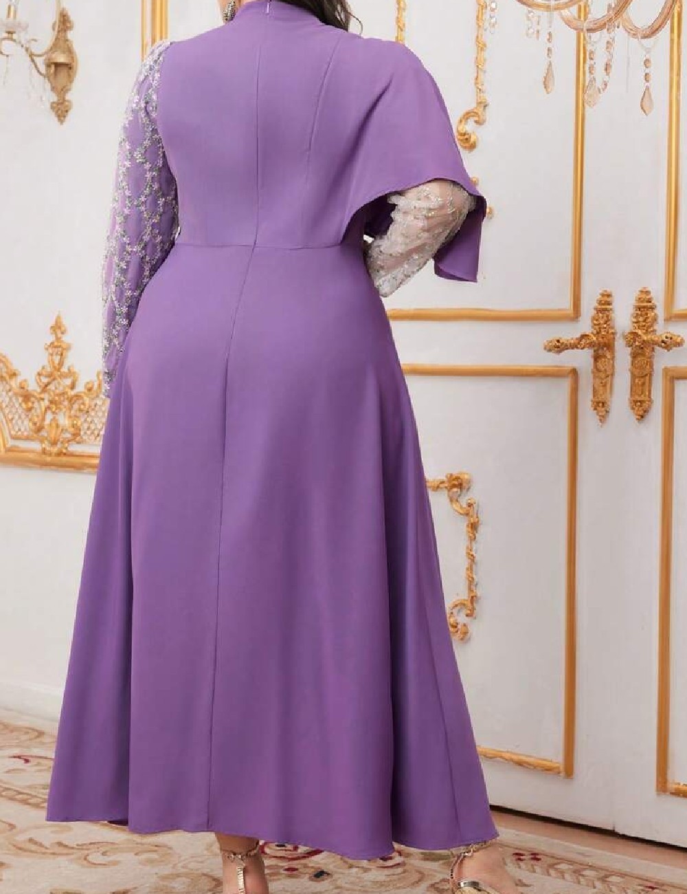 Rochie lunga SHEIN CURVE, mov - 1 | YEO