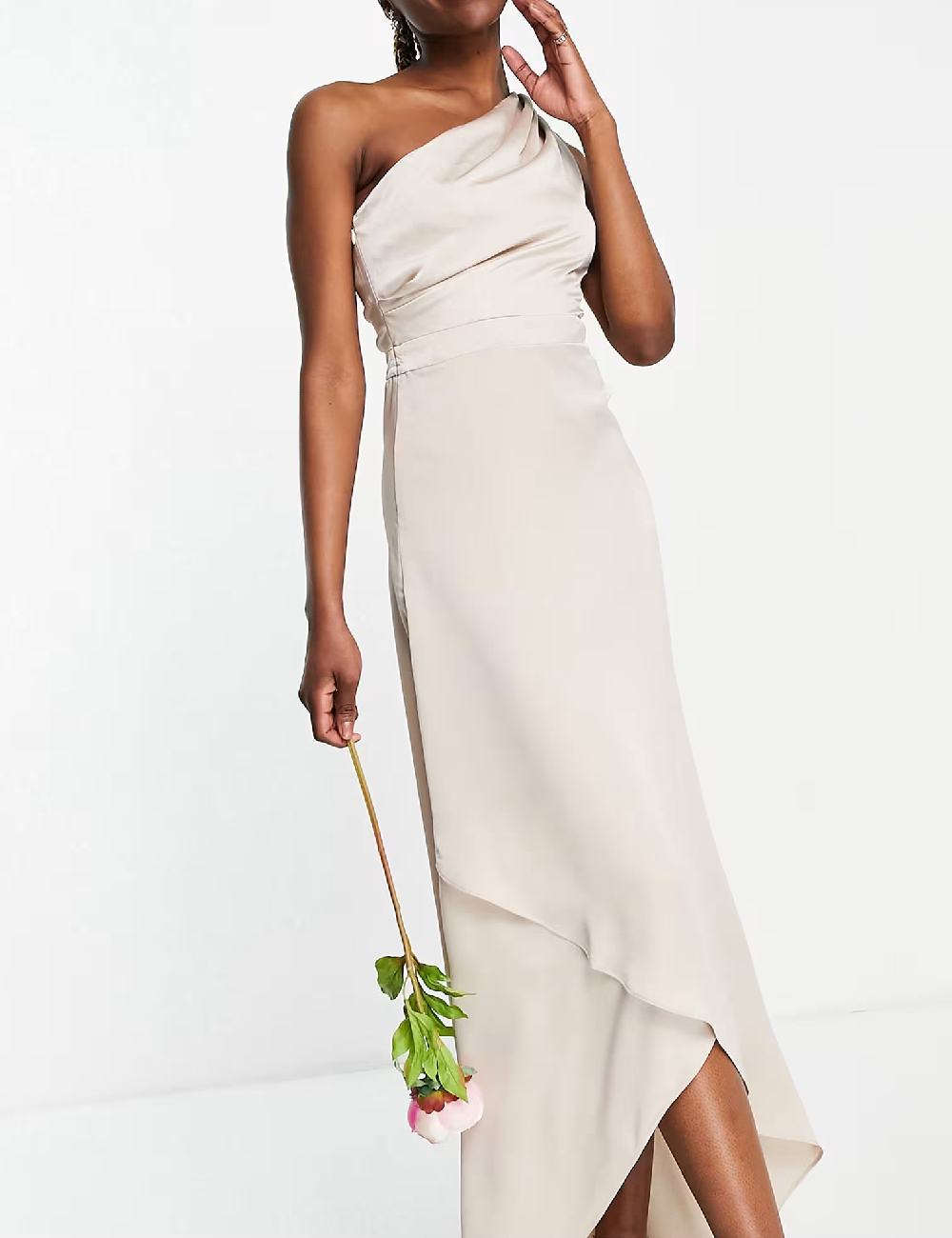 Rochie lunga TFNC London, crem
