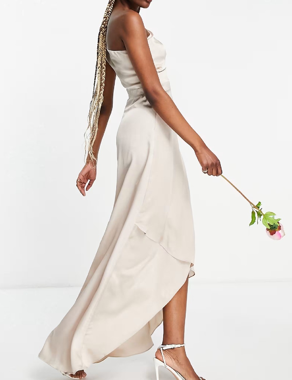 Rochie lunga TFNC London, crem - 1 | YEO