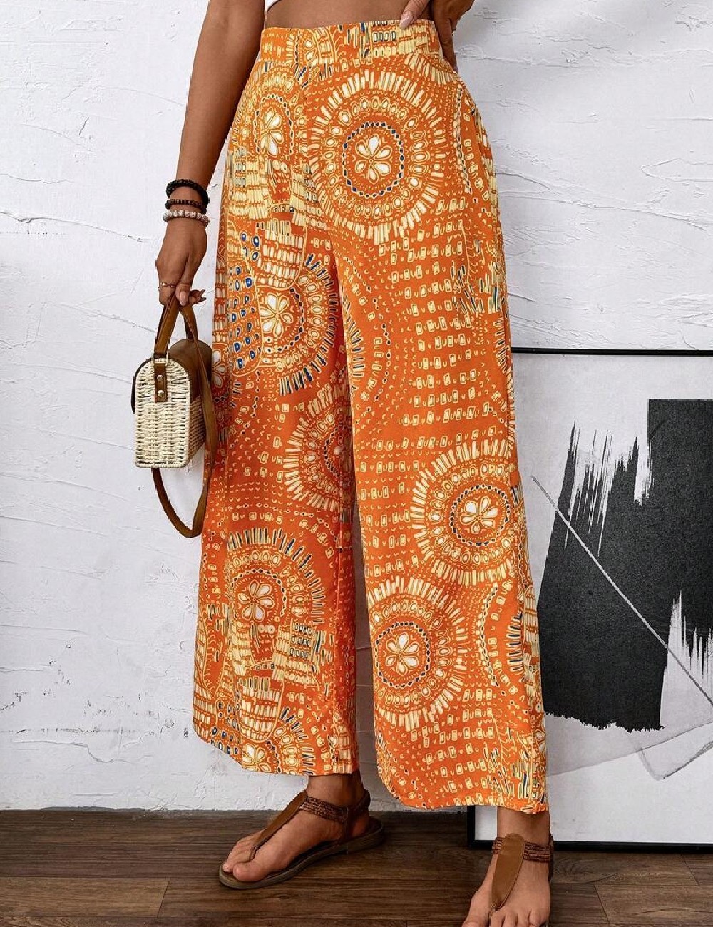Pantaloni SHEIN, portocaliu - 1 | YEO