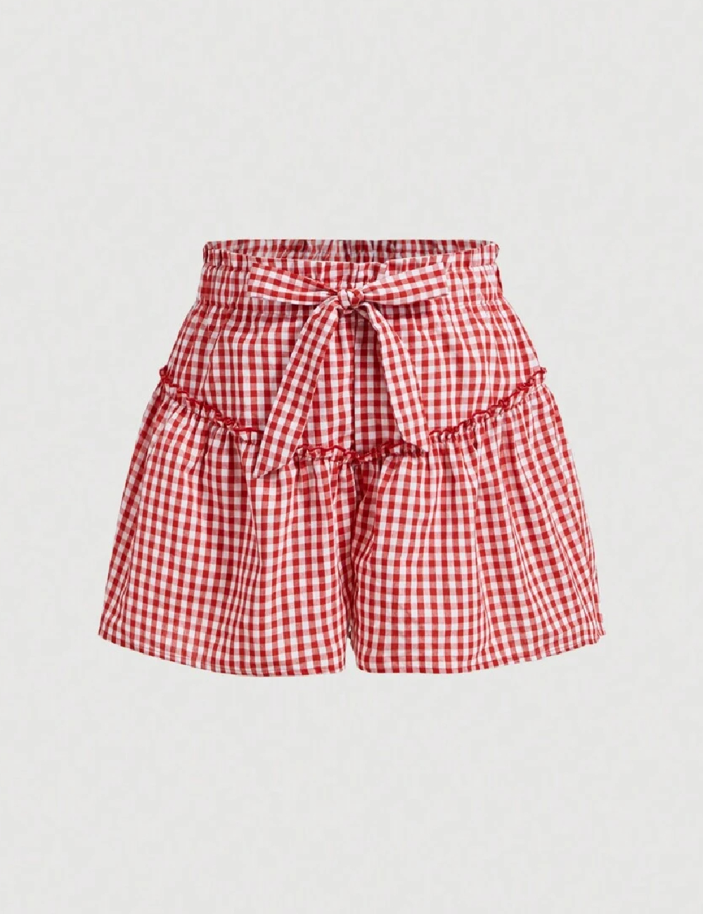 Pantaloni scurti SHEIN CURVE, rosu
