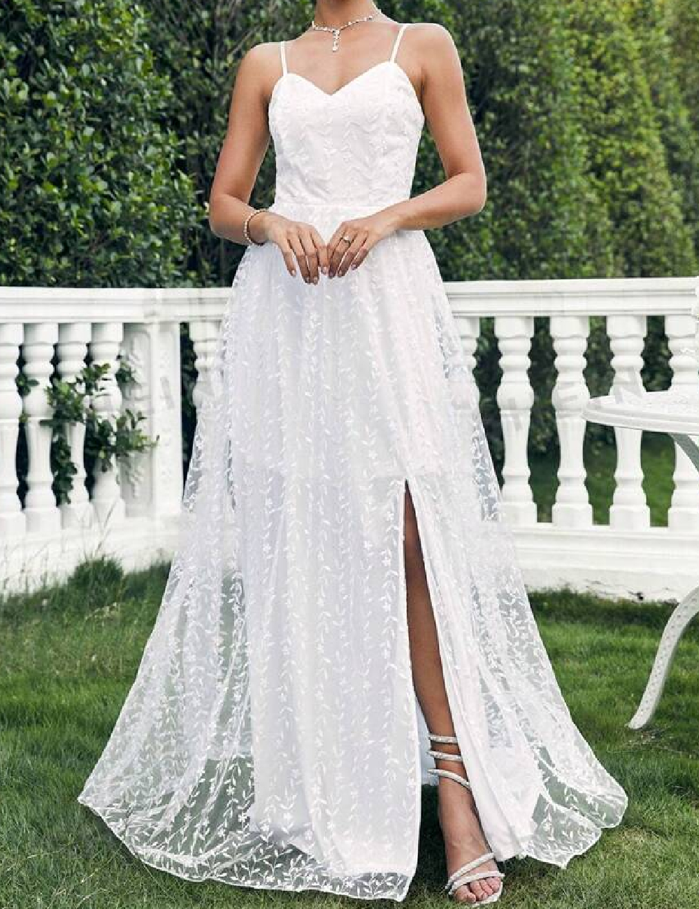 Rochie lunga SHEIN, alb