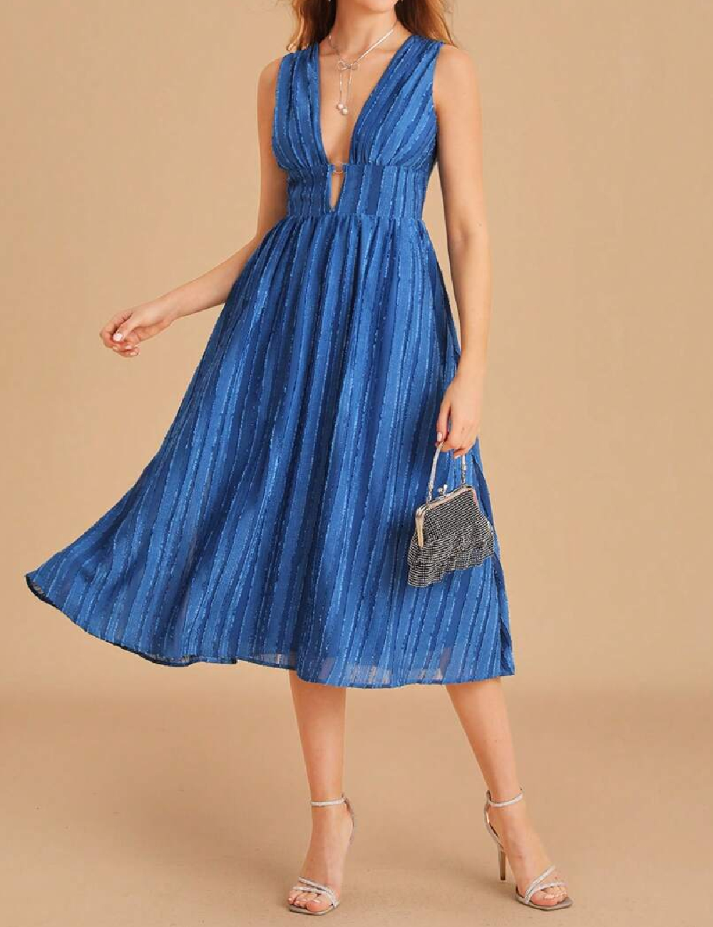 Rochie medie SHEIN, albastru