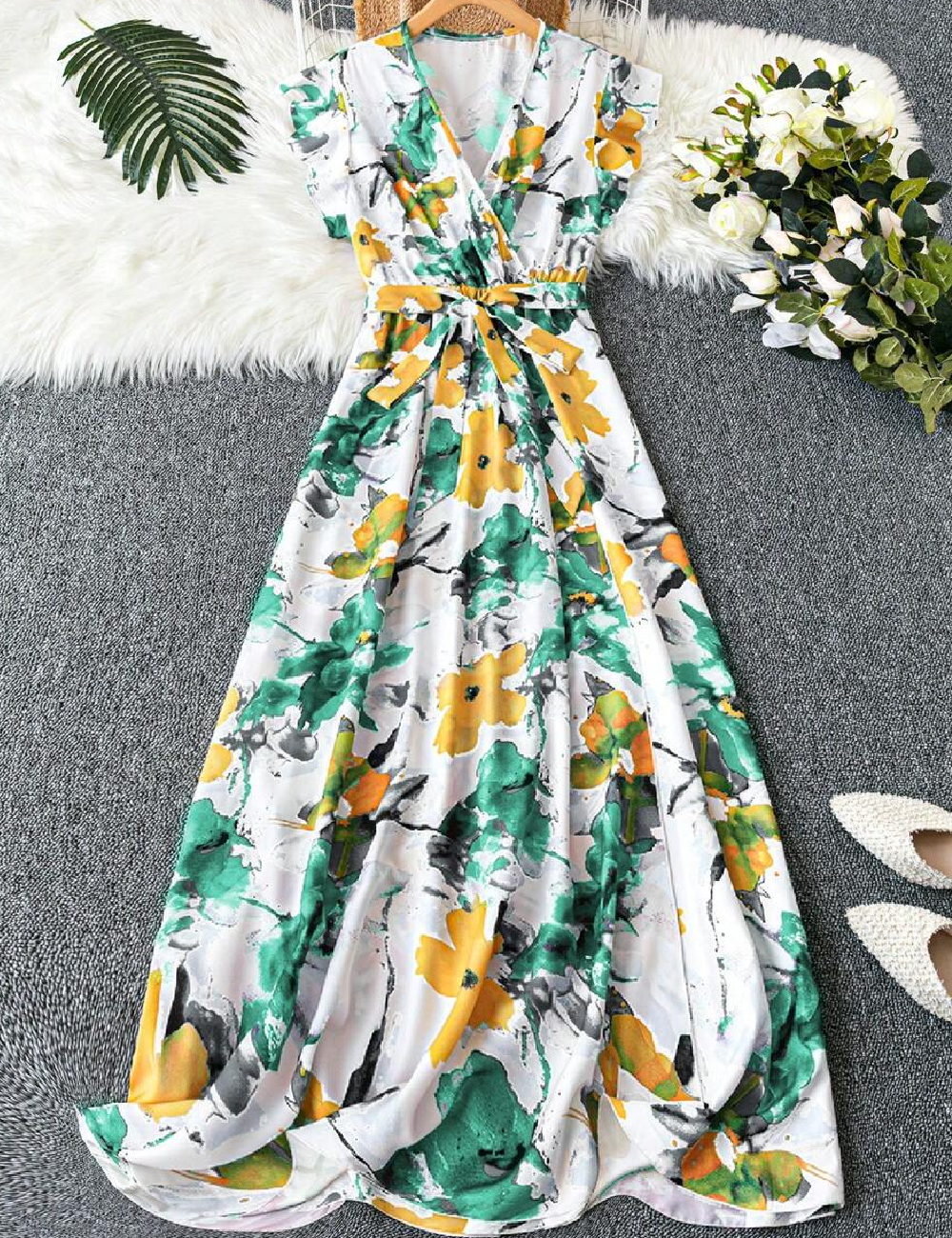 Rochie lunga SHEIN CURVE, mix culori