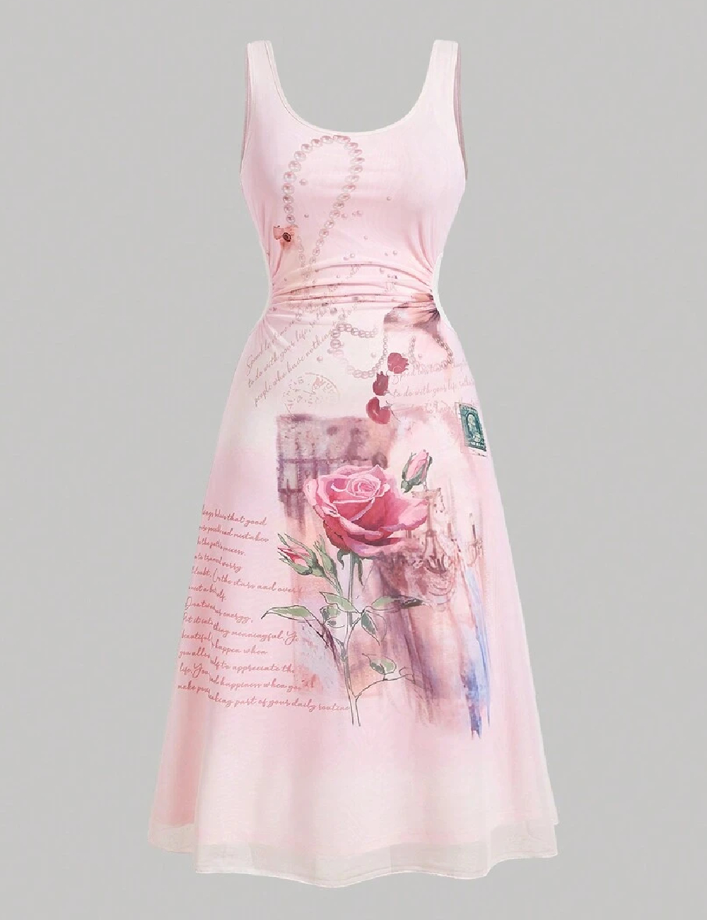 Rochie medie SHEIN, roz