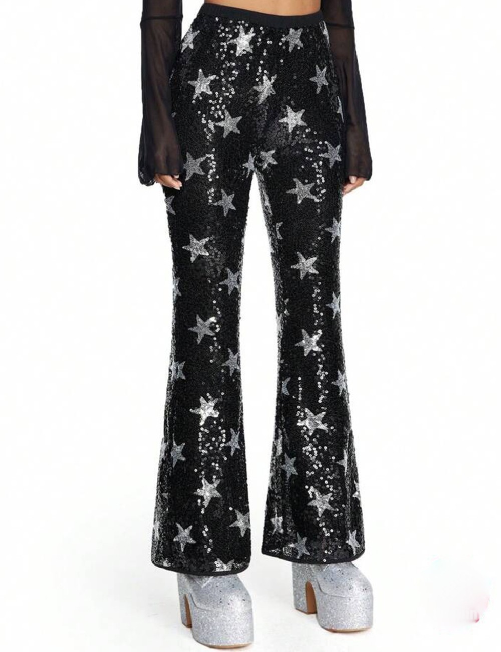 Pantaloni Romwe, negru - 1 | YEO