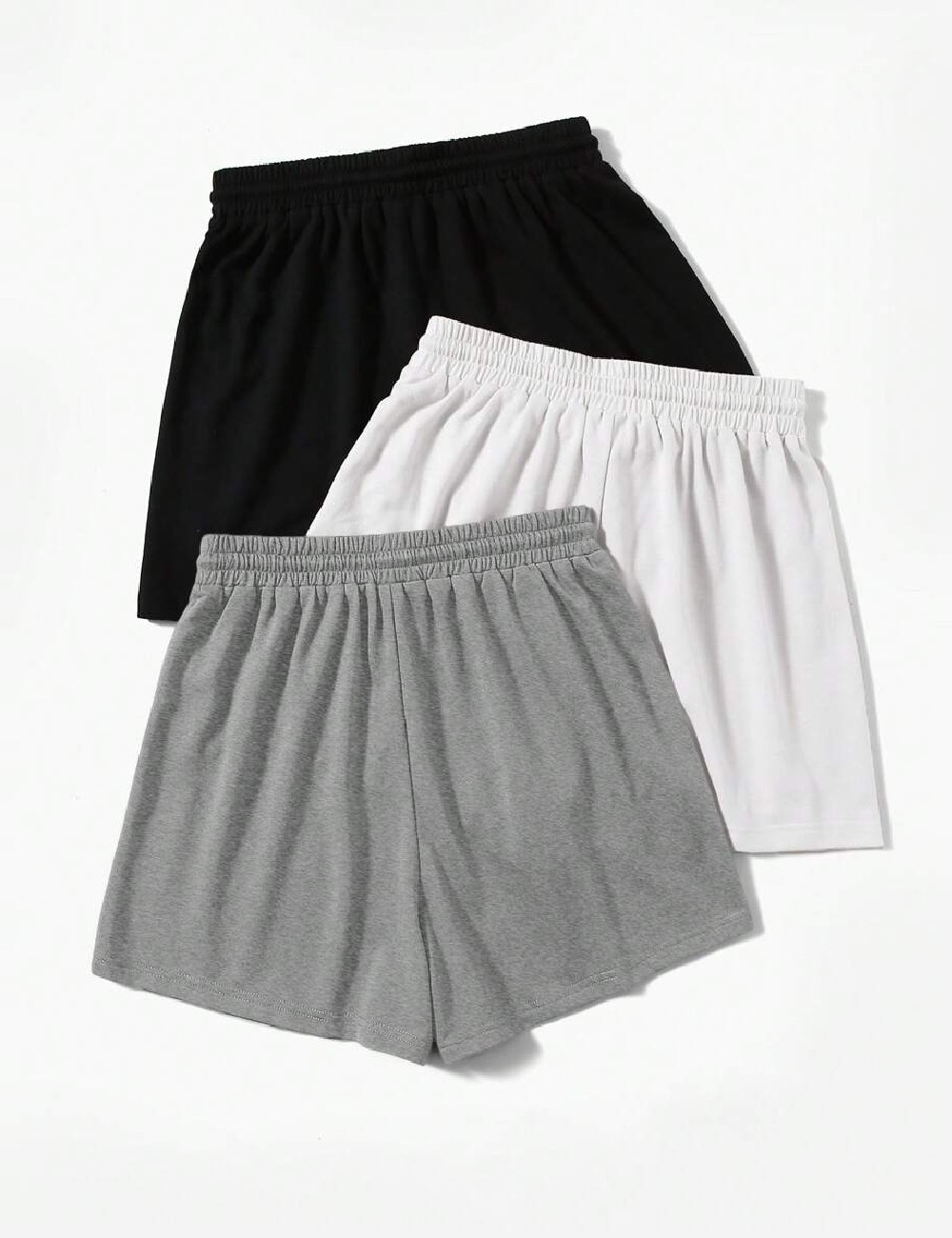 Set Pantaloni scurti 3 bucati SHEIN CURVE, mix culori - 1 | YEO