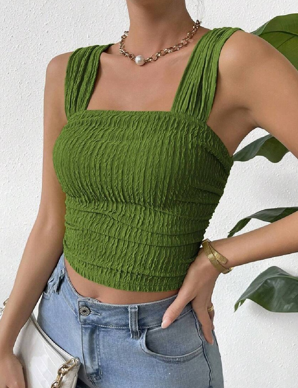 Top SHEIN, verde - 1 | YEO