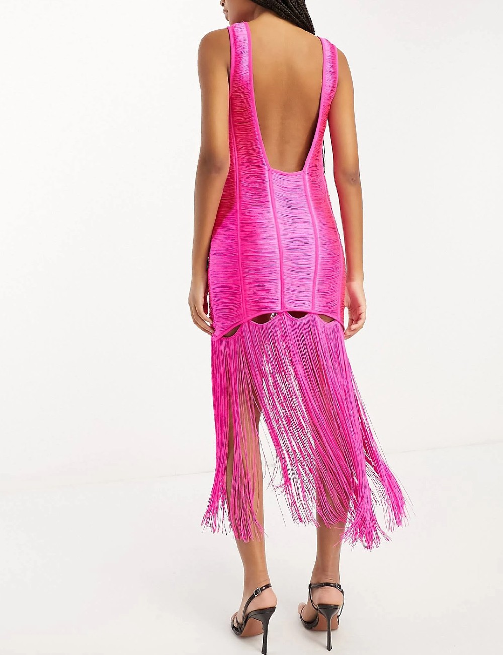 Rochie medie ASOS, roz - 1 | YEO