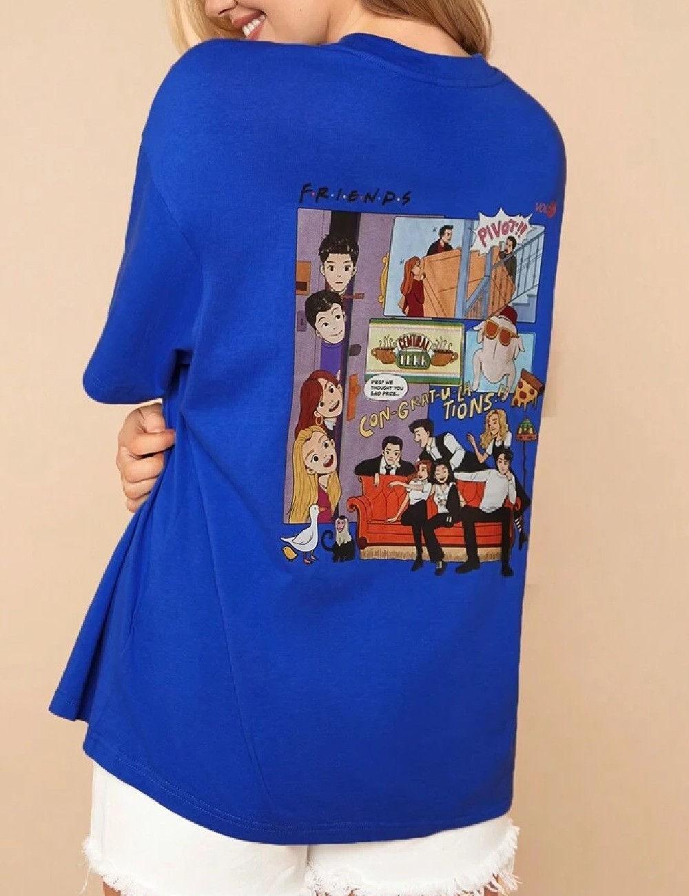Tricou SHEIN, albastru - 1 | YEO