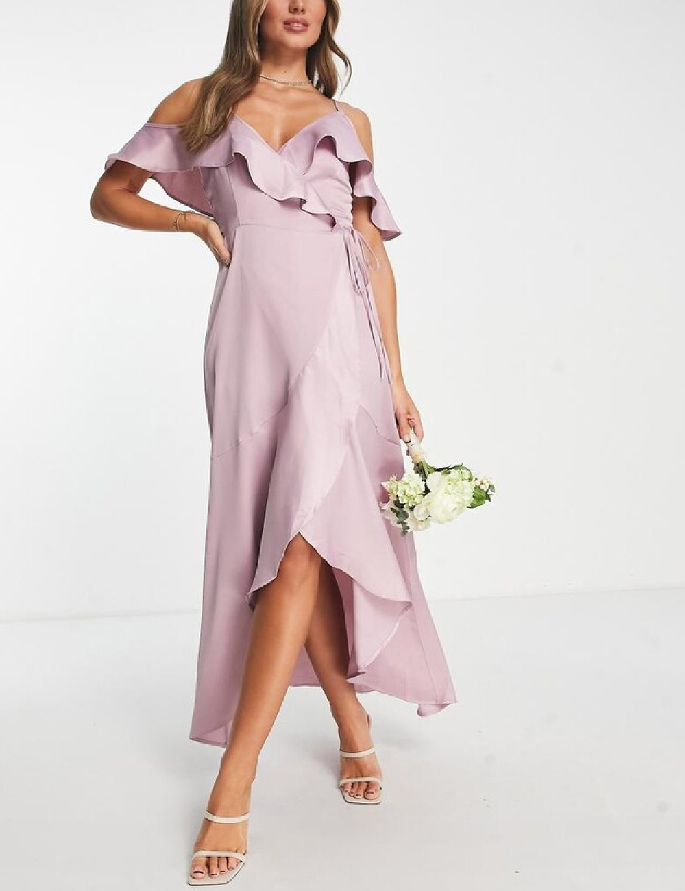 Rochie lunga TFNC London, roz