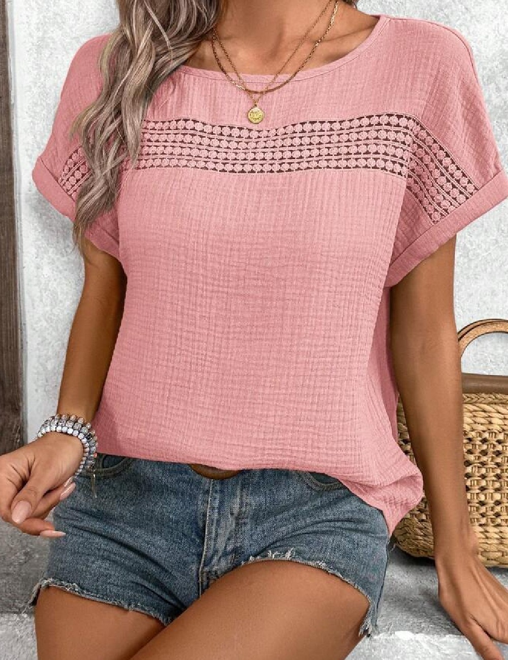 Tricou SHEIN, roz - 1 | YEO