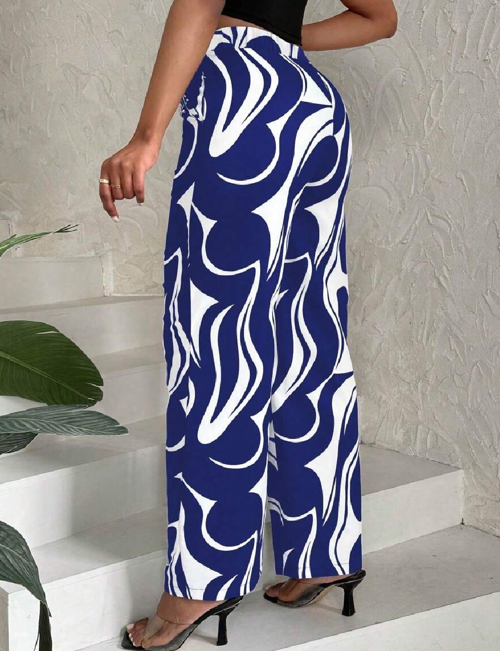 Pantaloni SHEIN, albastru - 1 | YEO