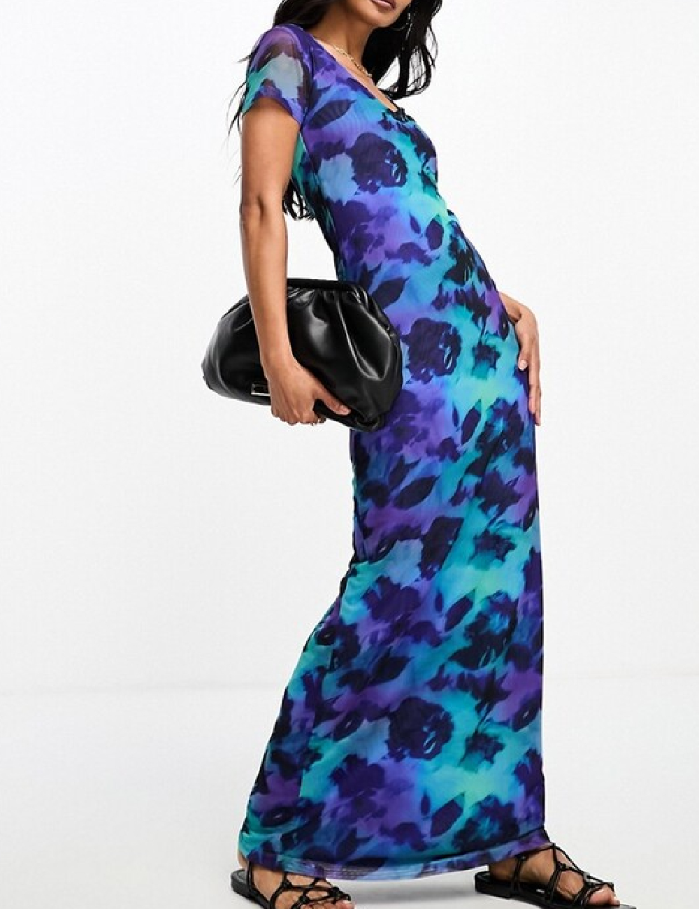 Rochie lunga ASOS, albastru
