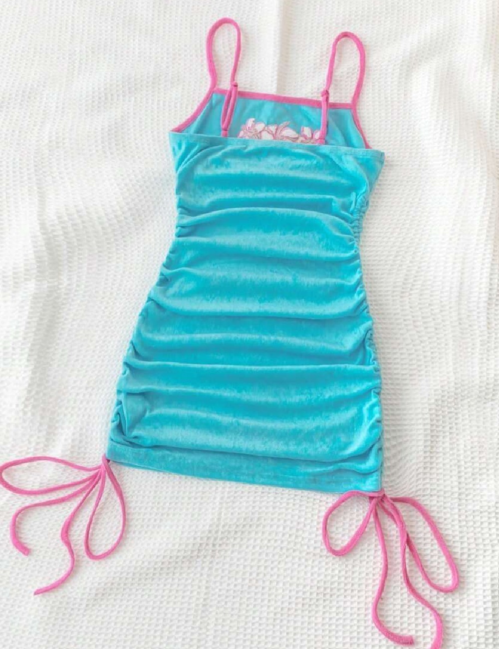 Rochie scurta SHEIN, albastru - 1 | YEO