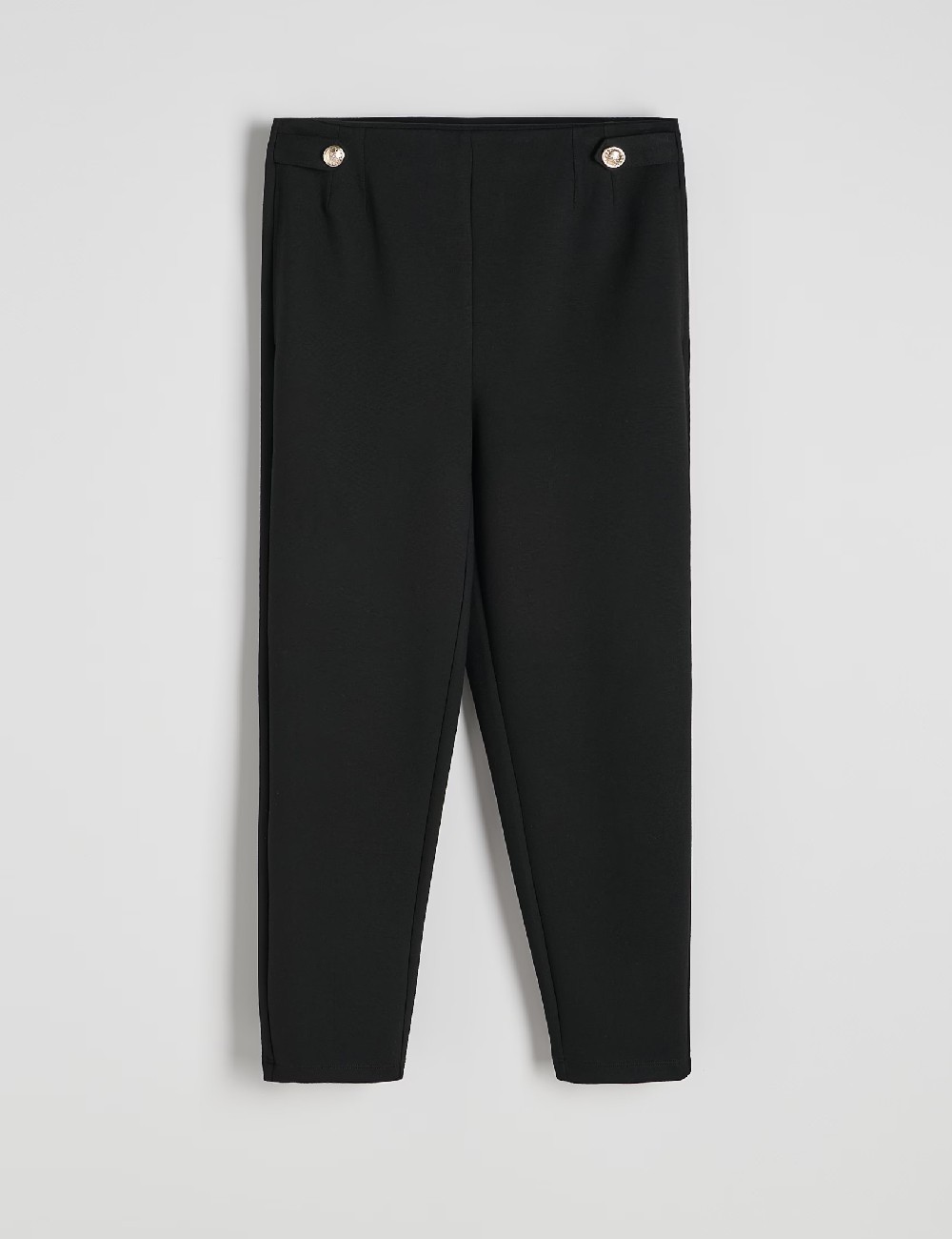 Pantaloni Reserved, negru - 1 | YEO