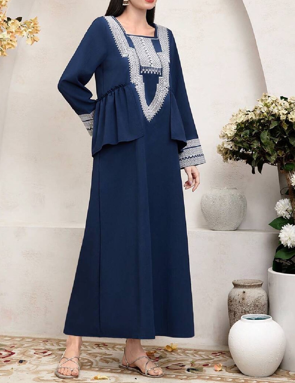 Rochie lunga SHEIN, bleumarin - 1 | YEO