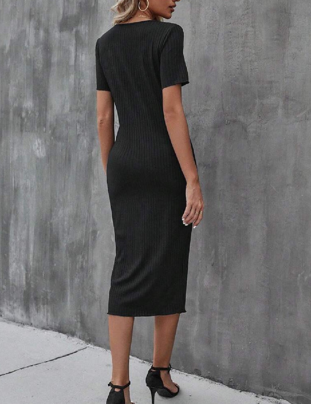 Rochie medie SHEIN, negru - 1 | YEO