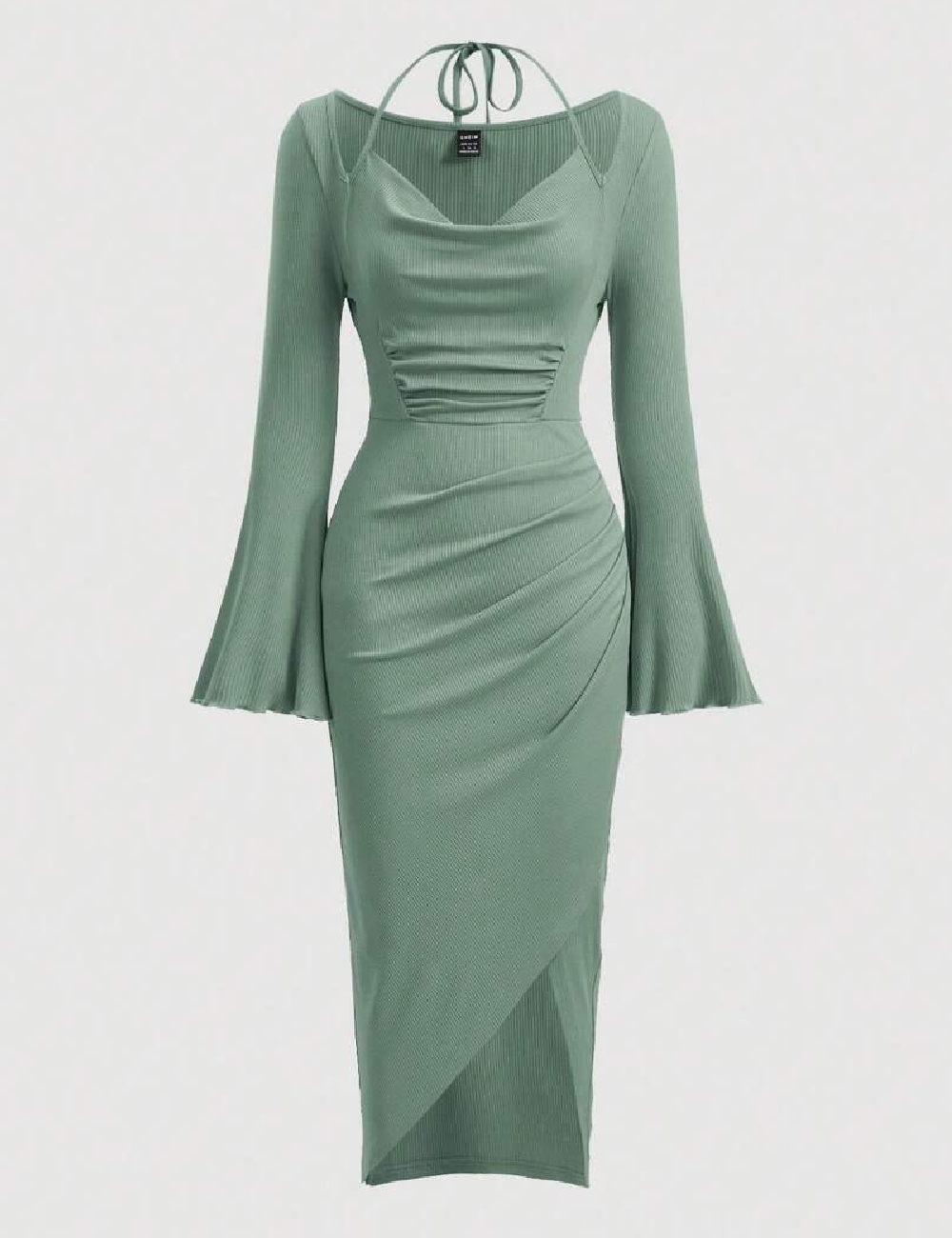 Rochie medie SHEIN, verde