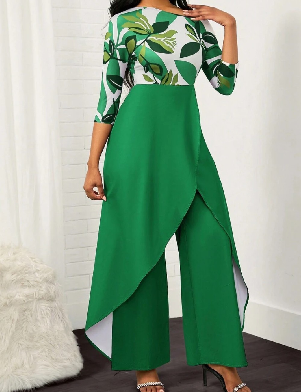 Salopeta SHEIN, verde - 1 | YEO