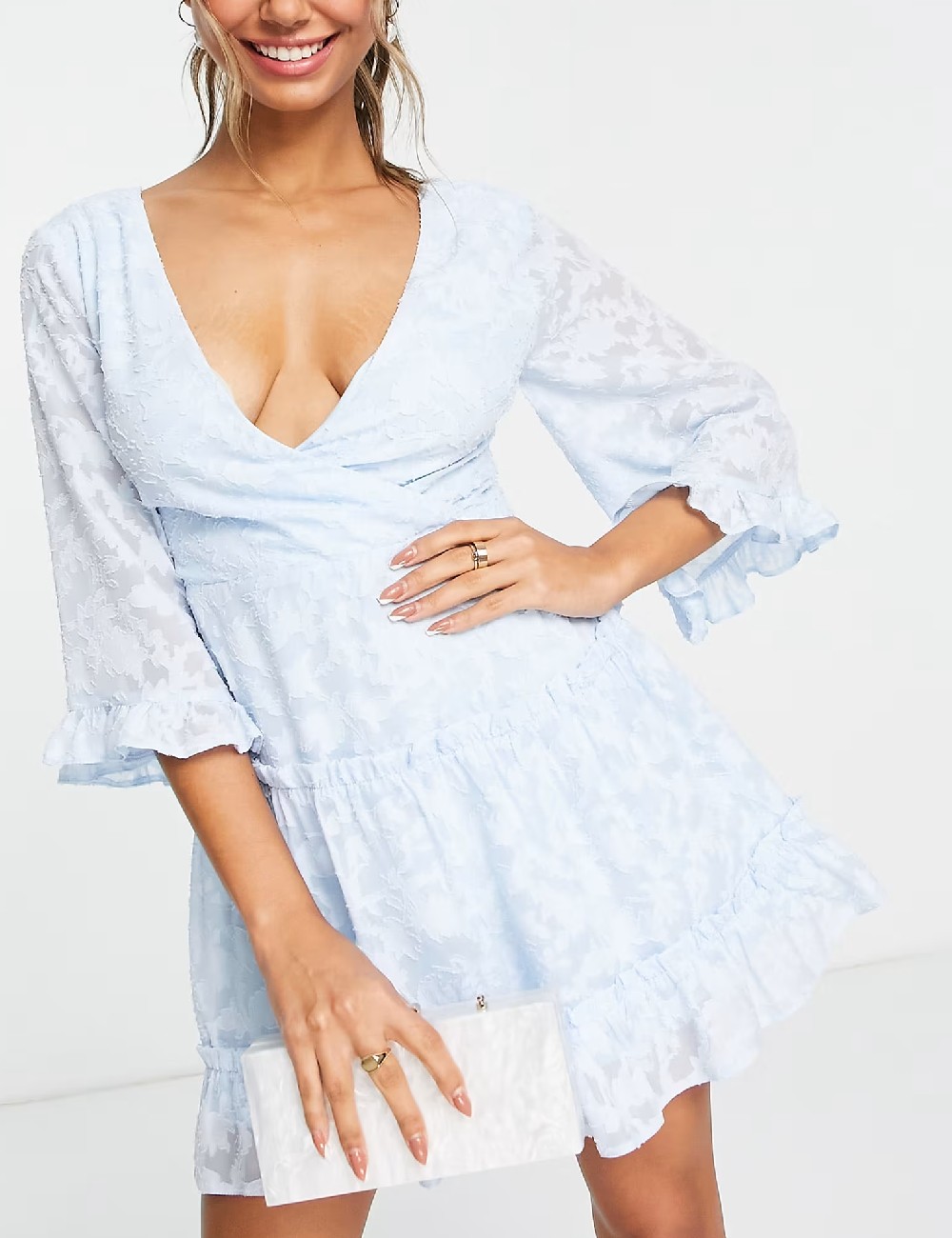 Rochie scurta Miss Selfridge, bleu - 1 | YEO