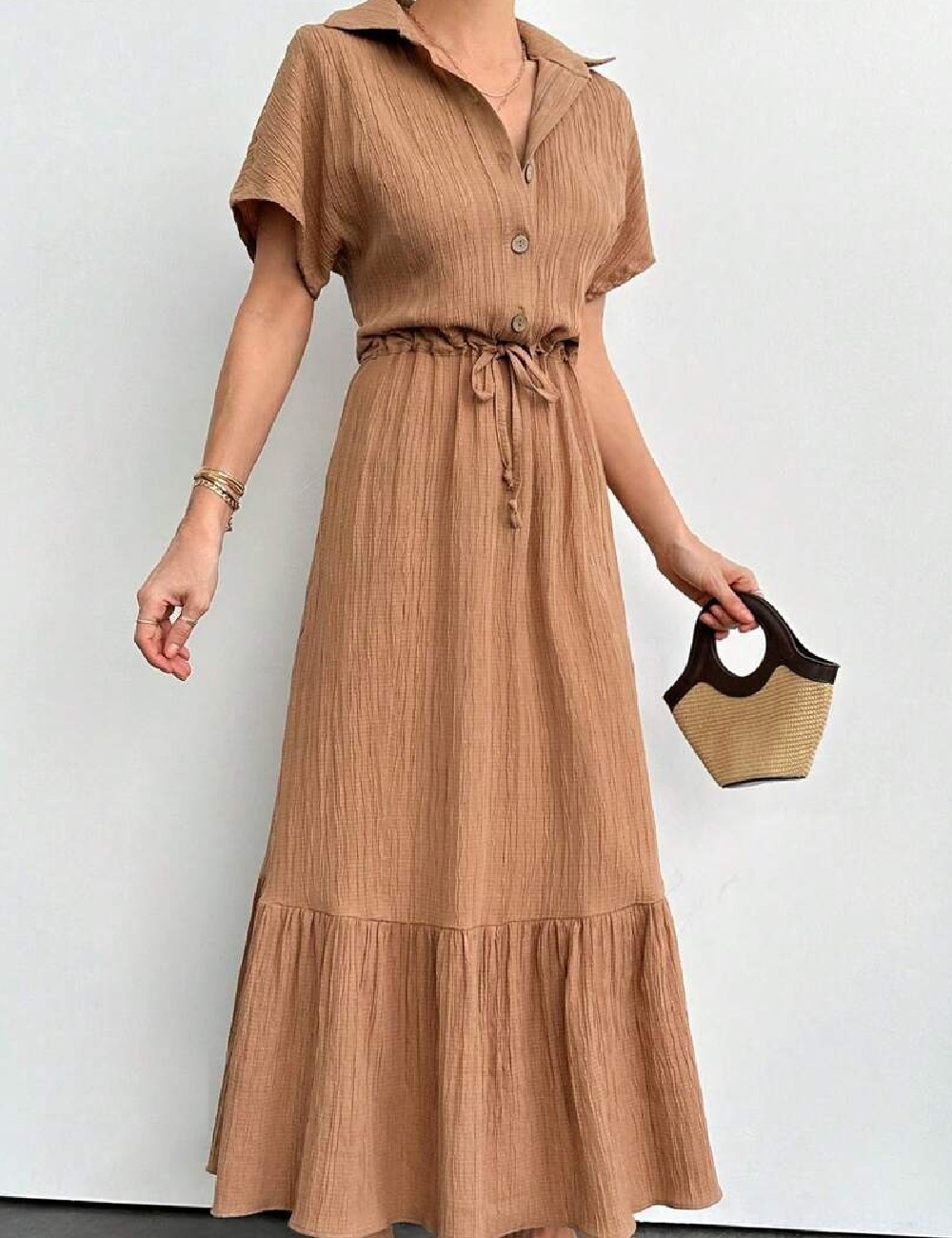 Rochie lunga SHEIN, maro - 1 | YEO
